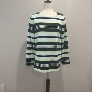 T by Talbots  Multicolor Striped Sweatshirt Top